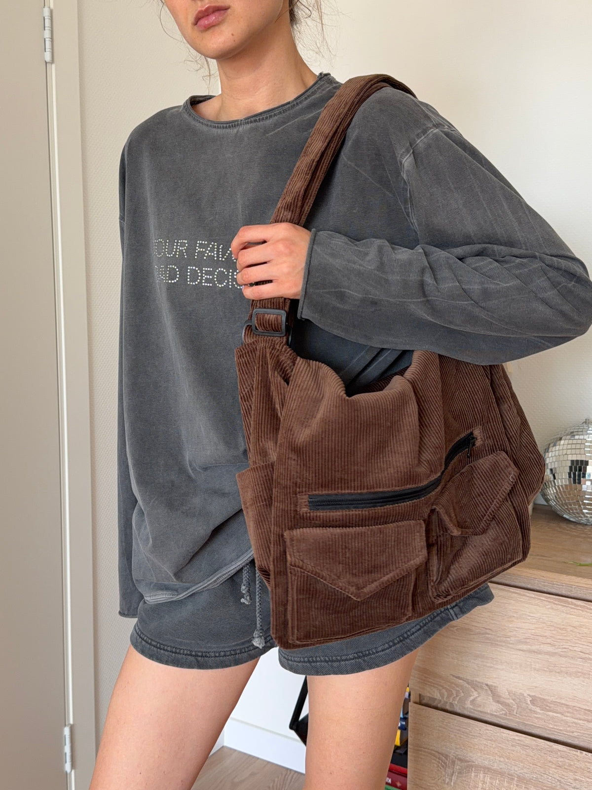 Y2K Bag коричневий