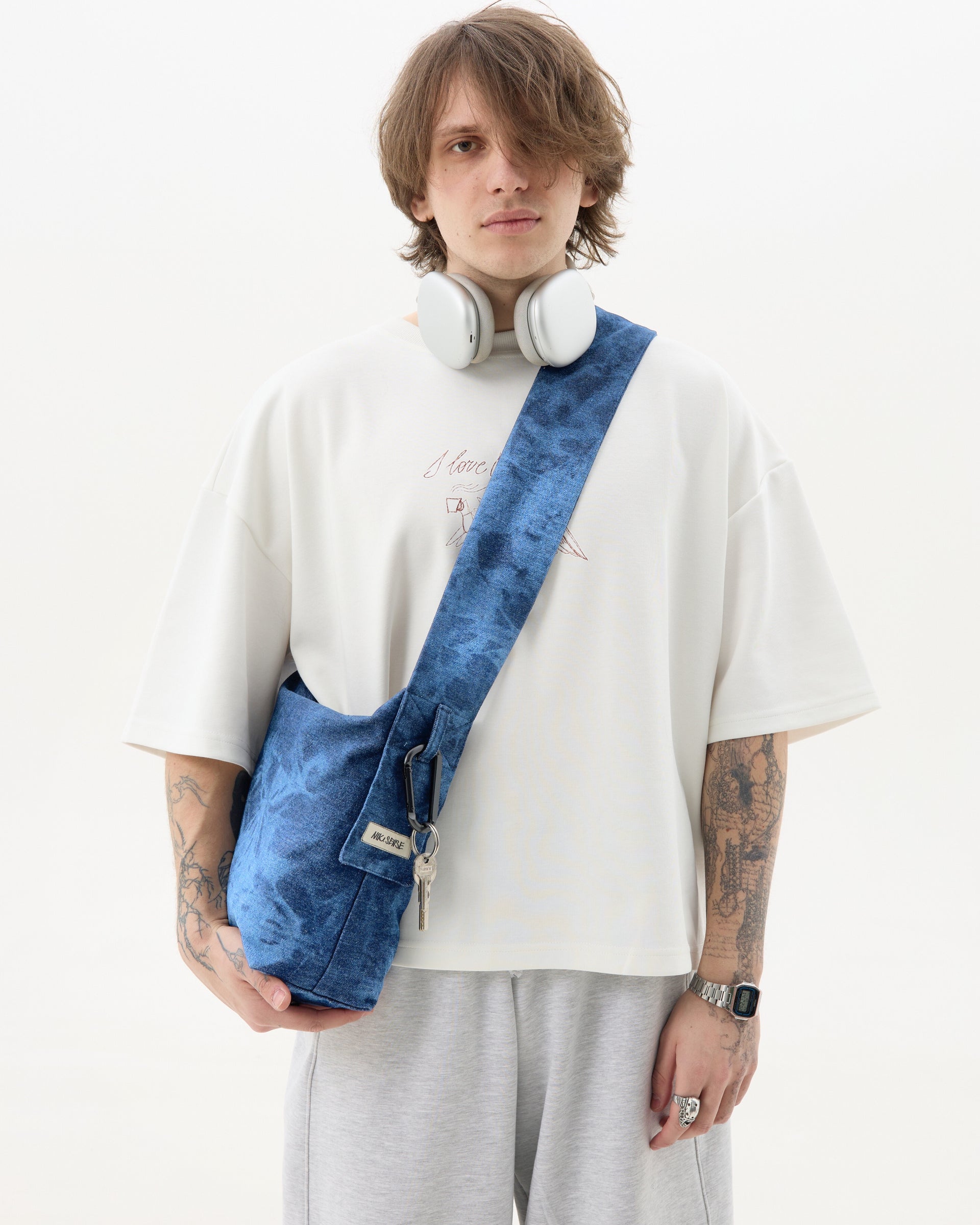 Шопер із вивареної джинси Vintage bag