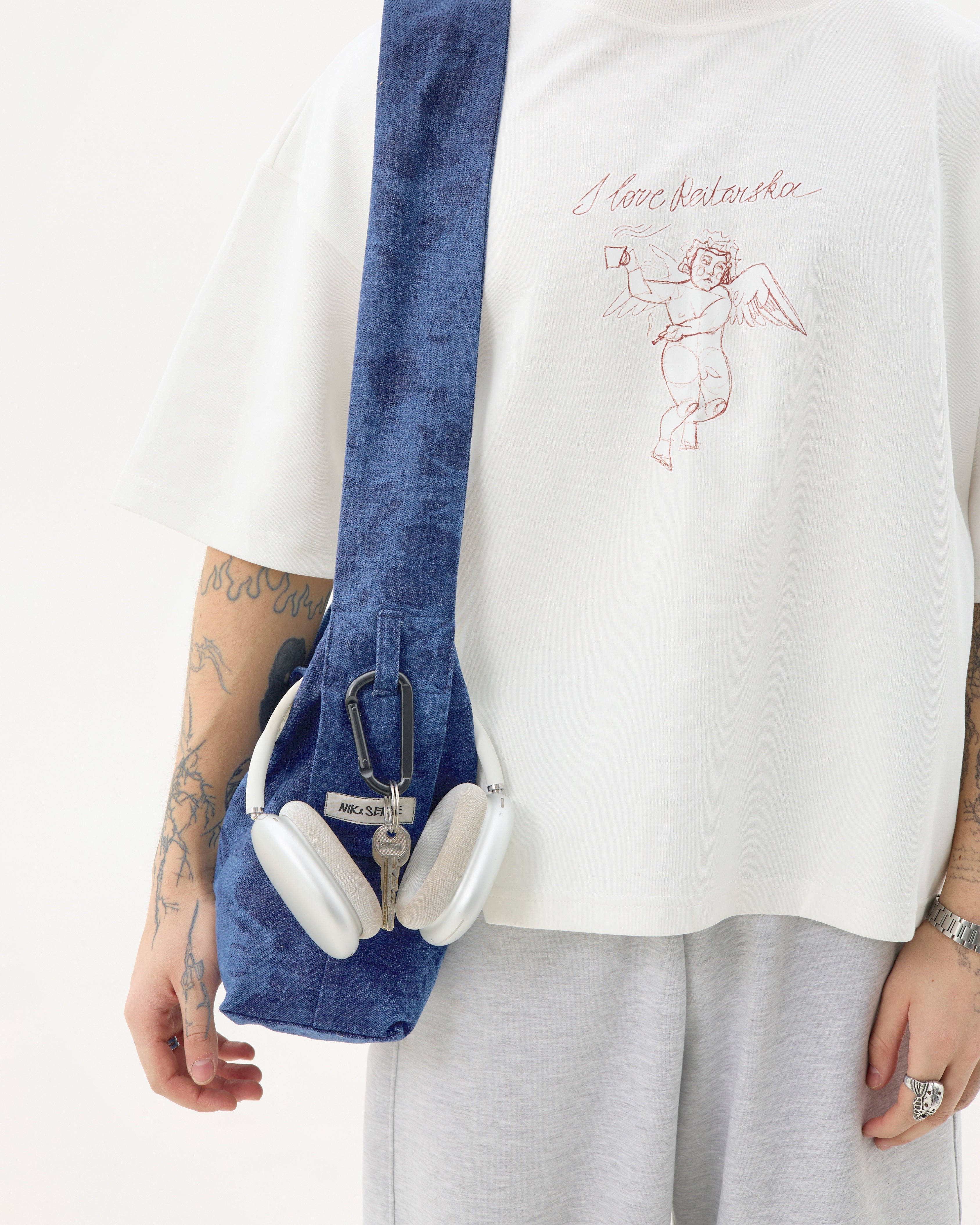 Шопер із вивареної джинси Vintage bag